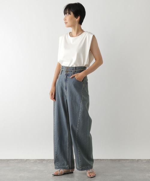 「LEPSIM」 デニムパンツ MEDIUM ブルー系その他 レディース