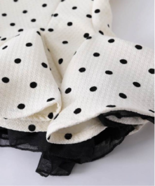 LA POMME petit（ラポミ・プチ） ワンピース Texture Corset Dot Doll