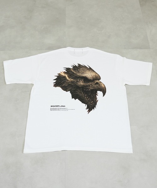 tシャツ SANDER LAND 9.1ozマグナムウェイト 雷鳥 バックプリント ビッグシルエット 半袖Tシャツ メンズ レディース | ブランド登録なし | 20