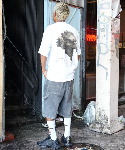 tシャツ SANDER LAND 9.1ozマグナムウェイト 雷鳥 バックプリント ビッグシルエット 半袖Tシャツ メンズ レディース | ブランド登録なし | 11