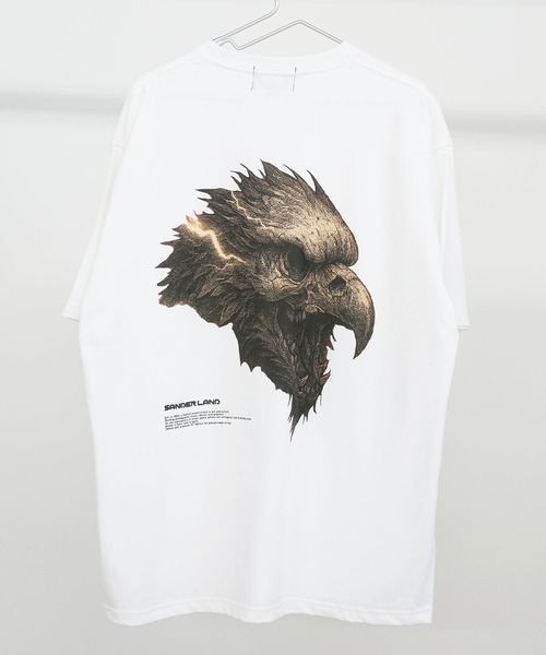 tシャツ SANDER LAND 9.1ozマグナムウェイト 雷鳥 バックプリント ビッグシルエット 半袖Tシャツ メンズ レディース | ブランド登録なし | 15