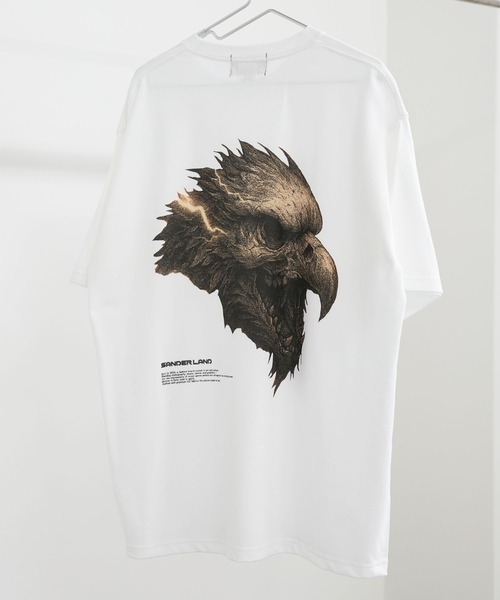 tシャツ SANDER LAND 9.1ozマグナムウェイト 雷鳥 バックプリント ビッグシルエット 半袖Tシャツ メンズ レディース | ブランド登録なし | 16