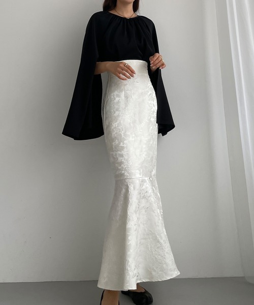 「Louere」 ロングスカート MEDIUM アイボリー レディース_画像8