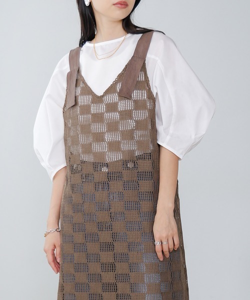 「Bab」 7分袖ブラウス M グリーン レディース