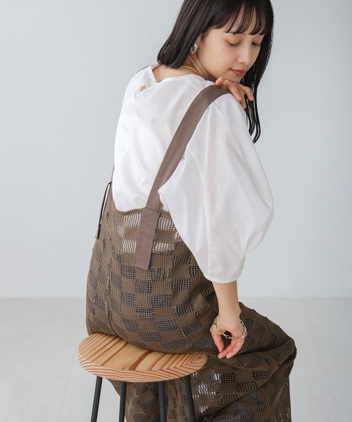 「Bab」 7分袖ブラウス M グリーン レディース