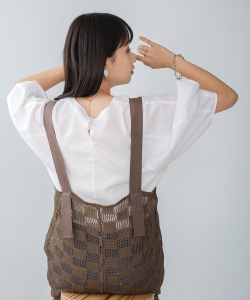 「Bab」 7分袖ブラウス M グリーン レディース