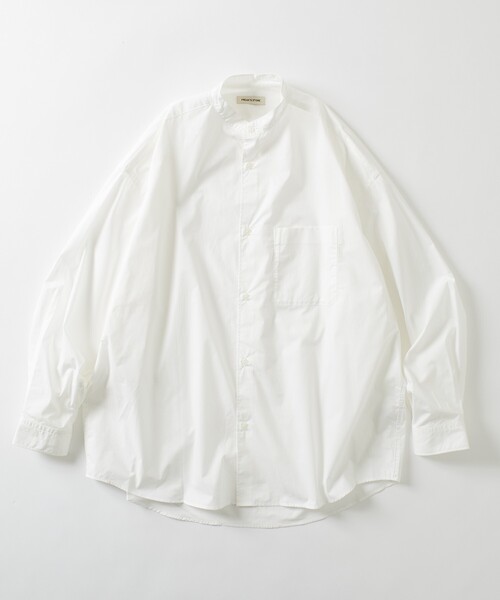 シャツ 限定展開 Relax Fit リラックスフィット バンドカラー シャツ メンズ | FREAK'S STORE