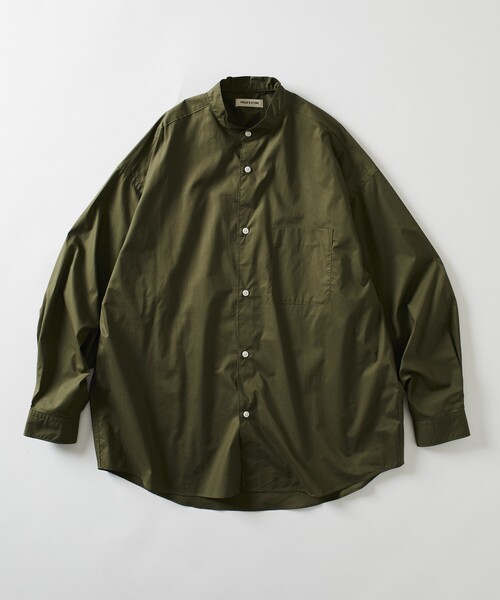 シャツ 限定展開 Relax Fit リラックスフィット バンドカラー シャツ メンズ | FREAK'S STORE | 07