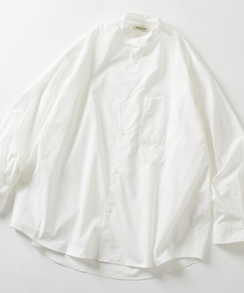 シャツ 限定展開 Relax Fit リラックスフィット バンドカラー シャツ メンズ | FREAK'S STORE | 27