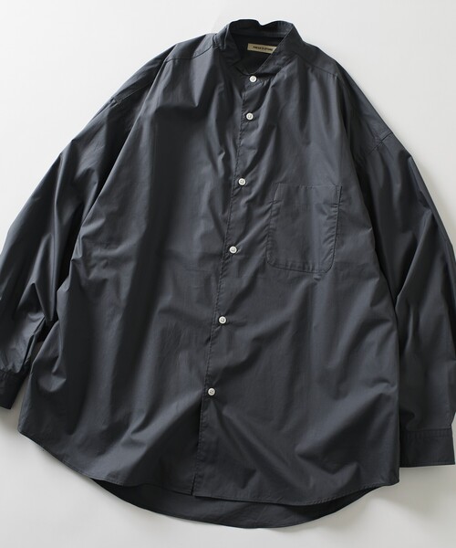 シャツ 限定展開 Relax Fit リラックスフィット バンドカラー シャツ メンズ | FREAK'S STORE | 20