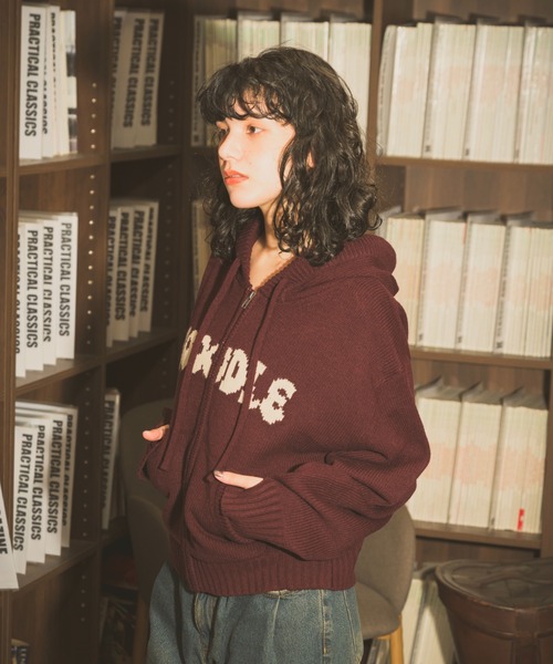 Zooodle パーカー rogo knit hoodie - ロゴニットフーディー - メンズ