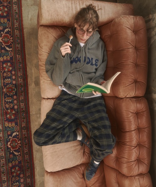 Zooodle パーカー Logo knit hoodie - ロゴニットフーディー - メンズ