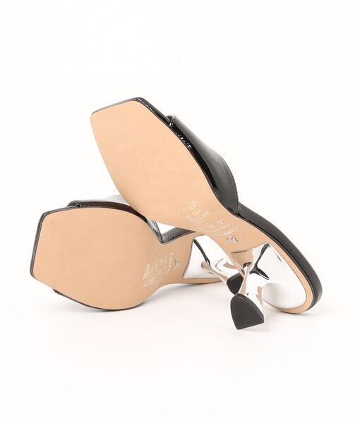 「CARRANO」 ミュール 37 レッド レディース_画像3