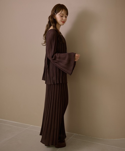 セットアップ pleats bell sleeve knit set up /プリーツベルスリーブニットセットアップ レディース | ブランド登録なし | 04