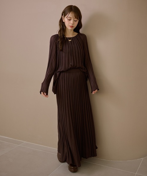 セットアップ pleats bell sleeve knit set up /プリーツベルスリーブニットセットアップ レディース | ブランド登録なし | 05