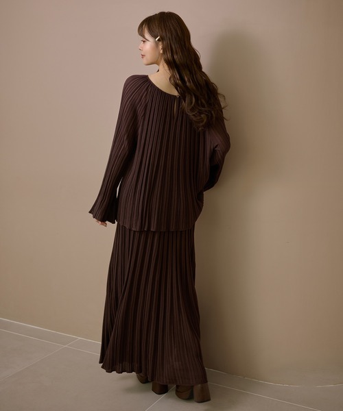 セットアップ pleats bell sleeve knit set up /プリーツベルスリーブニットセットアップ レディース | ブランド登録なし | 07