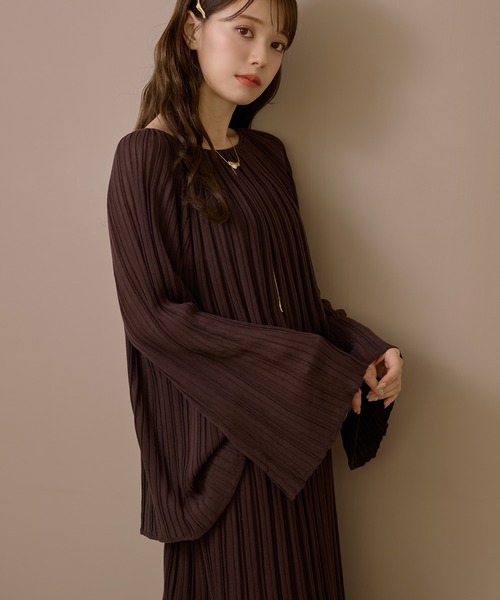 セットアップ pleats bell sleeve knit set up /プリーツベルスリーブニットセットアップ レディース | ブランド登録なし | 11