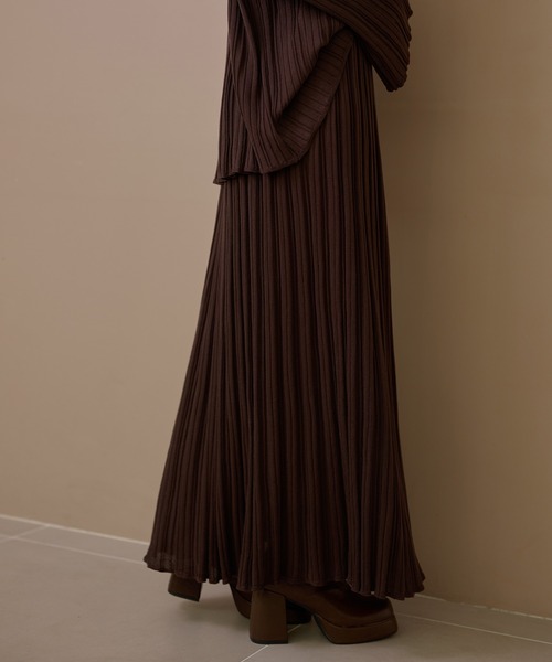 セットアップ pleats bell sleeve knit set up /プリーツベルスリーブニットセットアップ レディース | ブランド登録なし | 14