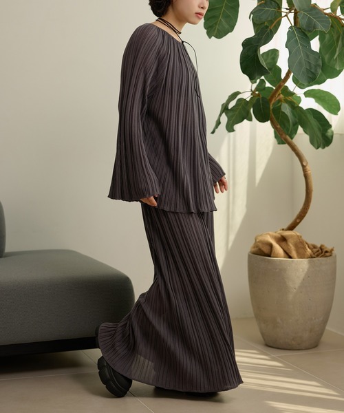 セットアップ pleats bell sleeve knit set up /プリーツベルスリーブニットセットアップ レディース | ブランド登録なし | 16