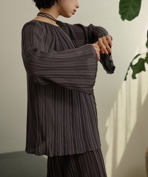 セットアップ pleats bell sleeve knit set up /プリーツベルスリーブニットセットアップ レディース | ブランド登録なし | 22