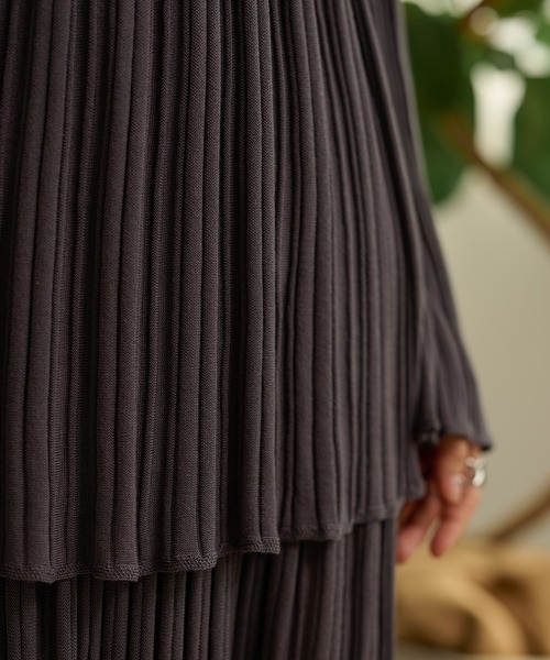 セットアップ pleats bell sleeve knit set up /プリーツベルスリーブニットセットアップ レディース | ブランド登録なし | 23