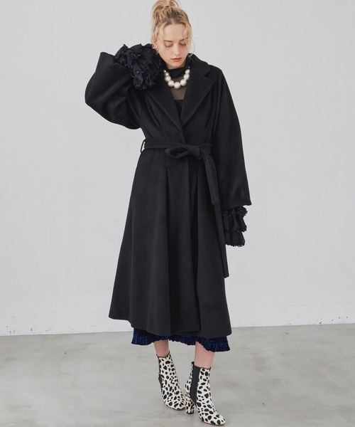 LA BELLE ETUDE（ラベルエチュード） チェスターコート FREE ブラック