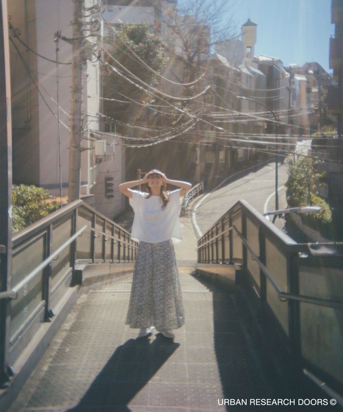 [URBAN RESEARCH DOORS] трикотаж с коротким рукавом MEDIUM темно-синий женский 