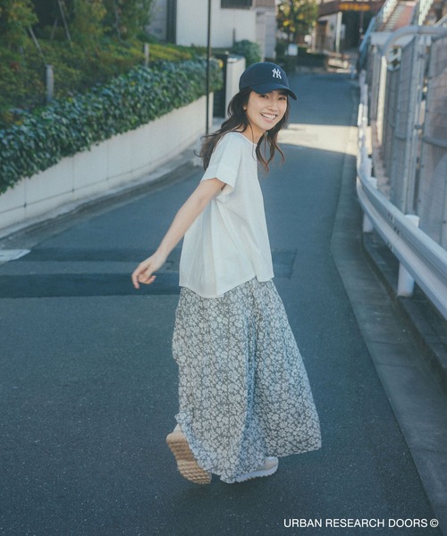 [URBAN RESEARCH DOORS] трикотаж с коротким рукавом MEDIUM темно-синий женский 