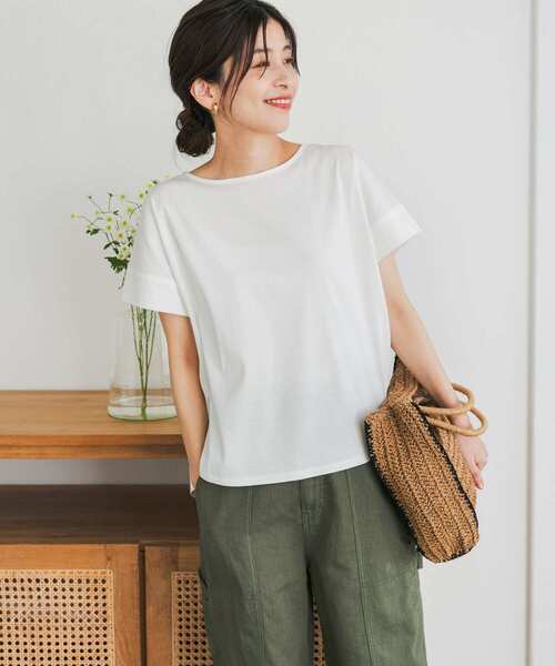 [URBAN RESEARCH DOORS] трикотаж с коротким рукавом MEDIUM темно-синий женский 