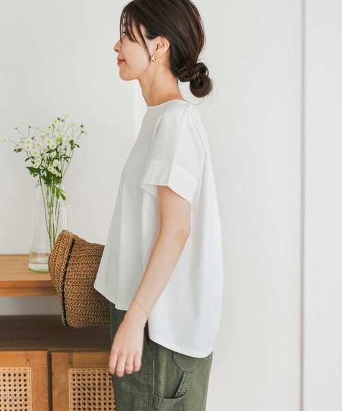 [URBAN RESEARCH DOORS] трикотаж с коротким рукавом MEDIUM темно-синий женский 