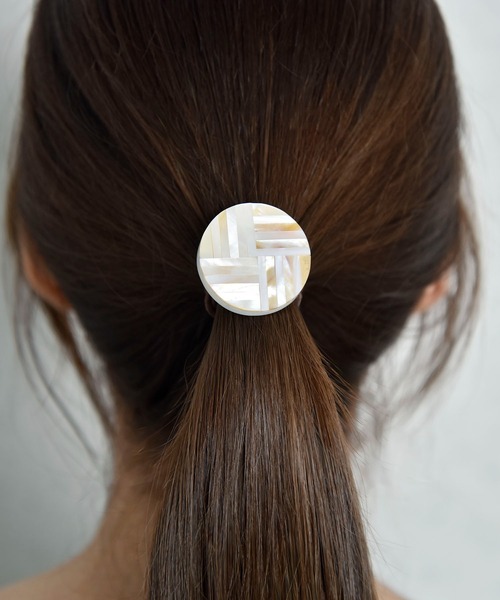 ヘアゴム BiSAYA/幾何学模様×丸型/ヘアゴム | Flowering | 01