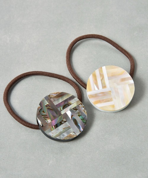 ヘアゴム BiSAYA/幾何学模様×丸型/ヘアゴム | Flowering