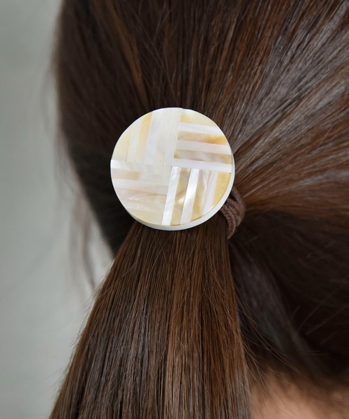 ヘアゴム BiSAYA/幾何学模様×丸型/ヘアゴム | Flowering | 05