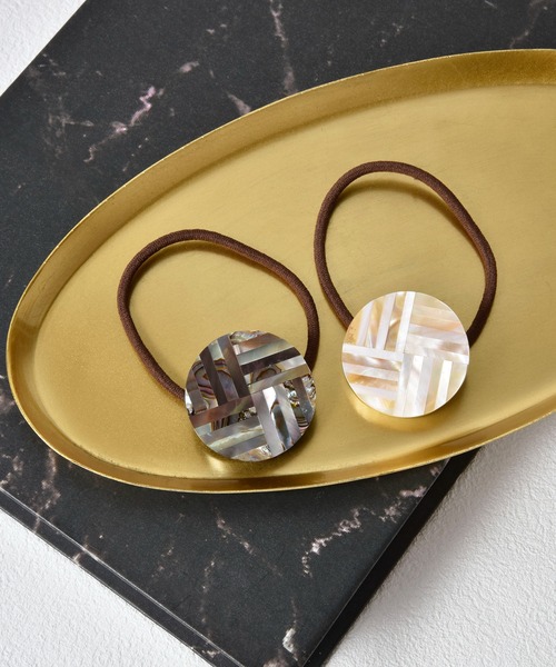 ヘアゴム BiSAYA/幾何学模様×丸型/ヘアゴム | Flowering | 10