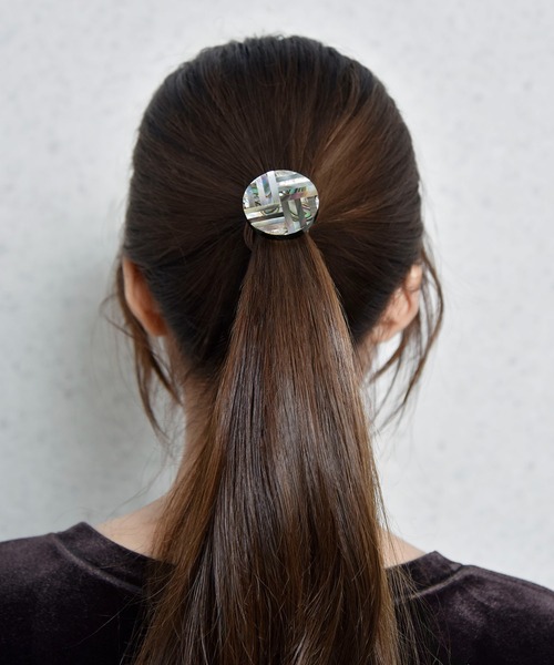 ヘアゴム BiSAYA/幾何学模様×丸型/ヘアゴム | Flowering | 07