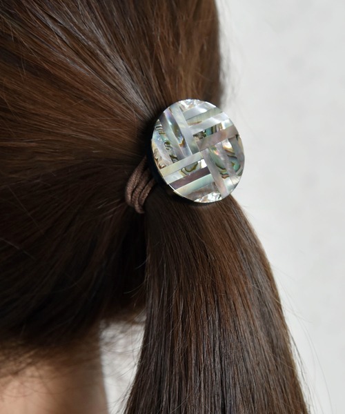 ヘアゴム BiSAYA/幾何学模様×丸型/ヘアゴム | Flowering | 09