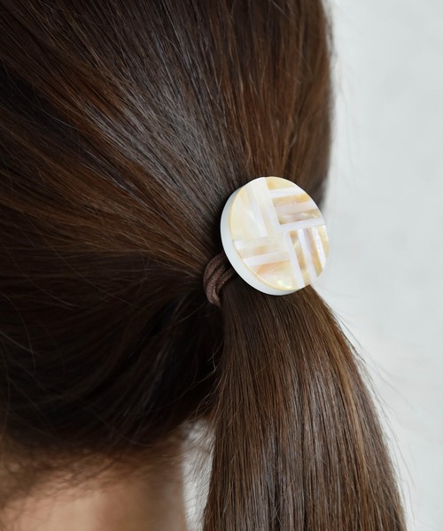 ヘアゴム BiSAYA/幾何学模様×丸型/ヘアゴム | Flowering | 06