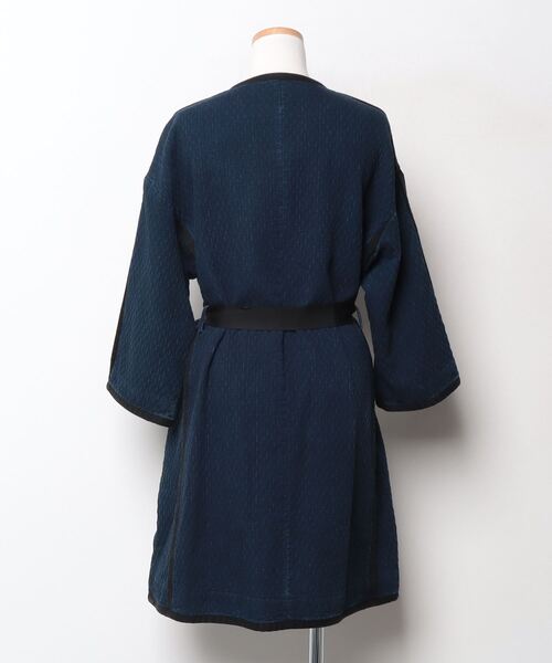 「t.yamai paris」 ノーカラーコート 1 ネイビー レディース_画像2