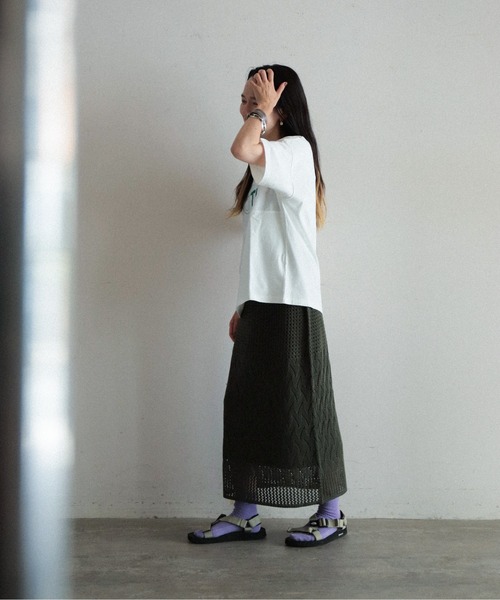 「FIL DE FER」 半袖Tシャツ FREE ホワイト レディース_画像3