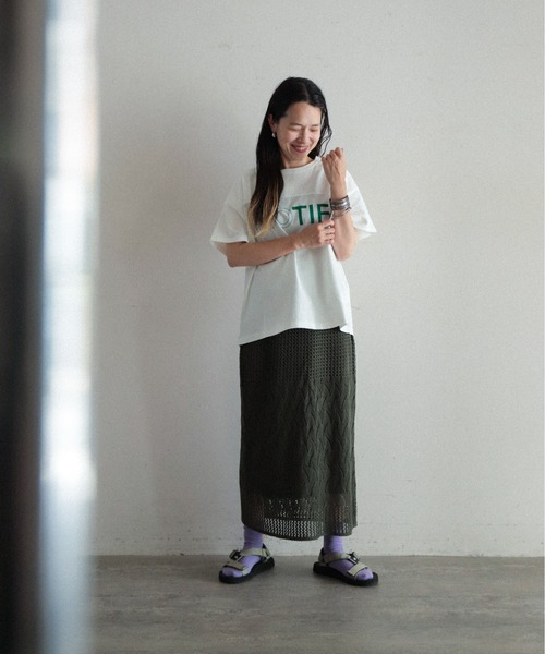 「FIL DE FER」 半袖Tシャツ FREE ホワイト レディース_画像5