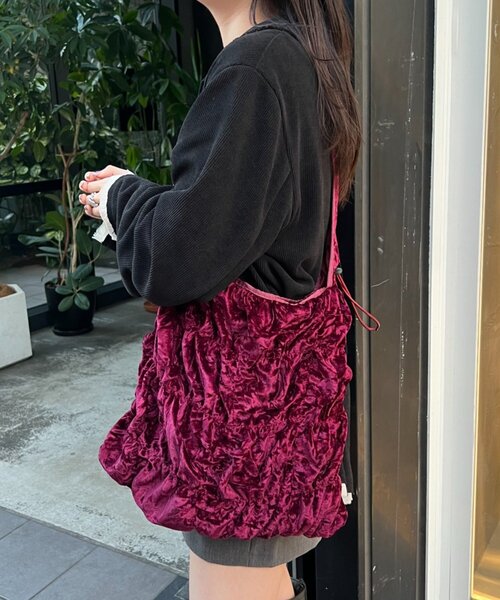 Kastane（カスタネ） トートバッグ 「4色展開/2WAY」ベロア