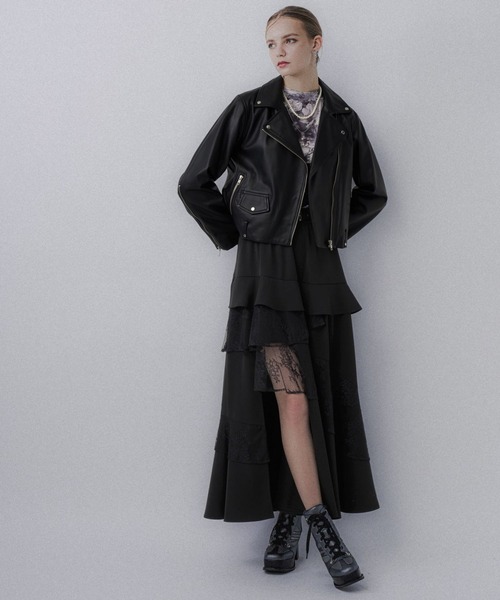 HARE（ハレ） スカート ランダムフリルスリットスカート(HARE