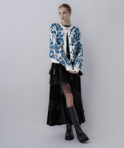 HARE（ハレ） スカート ランダムフリルスリットスカート(HARE