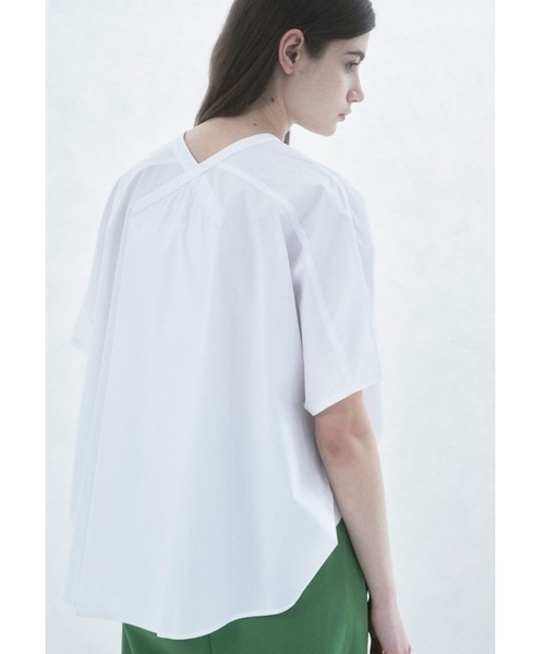 「ZUCCa」 半袖ブラウス M size ホワイト レディース