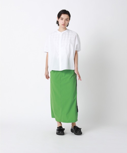 「ZUCCa」 半袖ブラウス M size ホワイト レディース