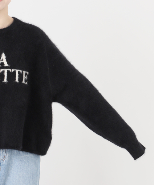 IENA（イエナ） ニット セーター フォックス混LA MUETTE ロゴニット