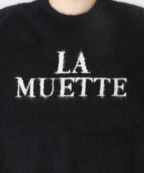 新品　IENA フォックス混LA MUETTE ロゴニット フォックス混LA MUETTE ロゴニット（ニット/セーター）｜IENA（イエナ