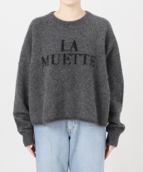 IENA（イエナ） ニット セーター フォックス混LA MUETTE ロゴニット
