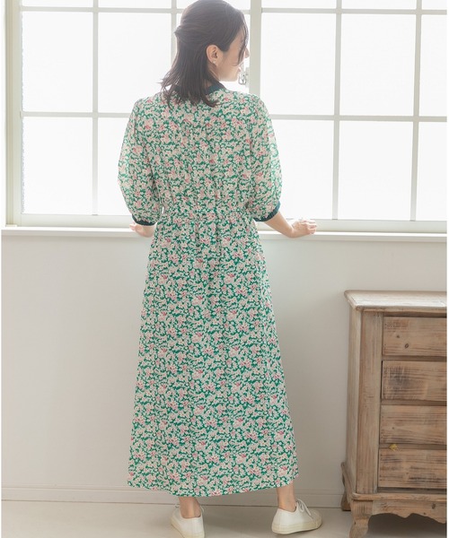 「PREFERIR」 半袖ワンピース MEDIUM ネイビー レディース_画像8