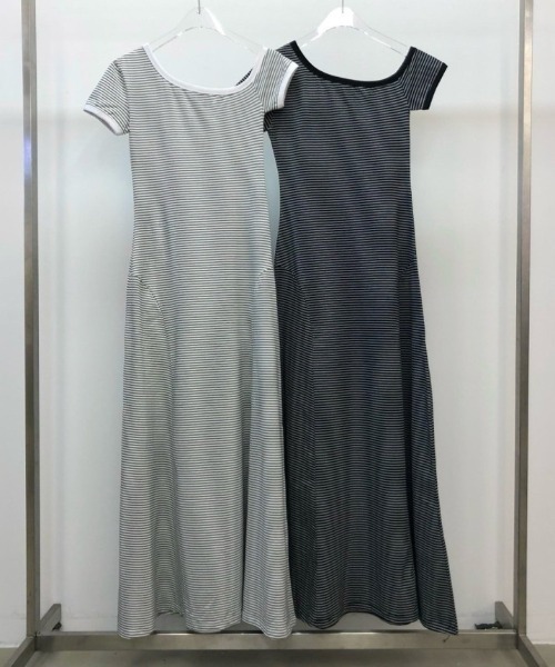「FREE STYLISTS」 「YUGA_YGMC」半袖ワンピース FREE ダークグレー レディース_画像4